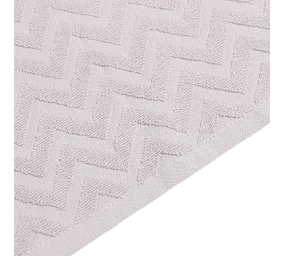 Полотенце махровое LoveLife Zig-Zag 70x130 см, пыльно-лавандовый, 100% хлопок, 450 гр/м2 9097532