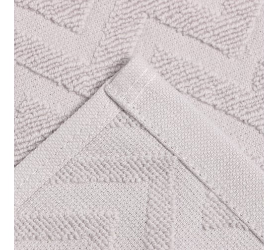 Полотенце махровое LoveLife Zig-Zag 70x130 см, пыльно-лавандовый, 100% хлопок, 450 гр/м2 9097532