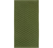 Полотенце махровое LoveLife Zig-Zag 70x130 см, темная трава, 100% хлопок, 450 гр/м2 9097542