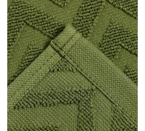 Полотенце махровое LoveLife Zig-Zag 70x130 см, темная трава, 100% хлопок, 450 гр/м2 9097542