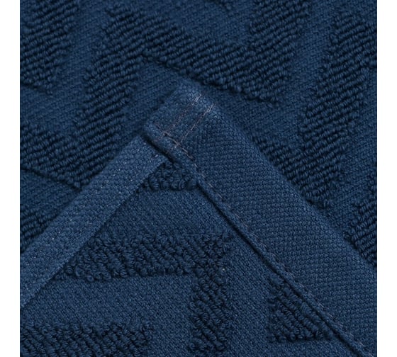 Полотенце махровое LoveLife Zig-Zag 70x130 см, голубая ель, 100% хлопок, 450 гр/м2 9097534