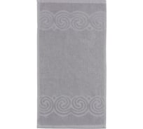 Полотенце махровое LoveLife Love Life Border 30x60 см, серый, 100% хлопок, 380 гр/м2 9097613