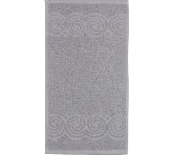 Полотенце махровое LoveLife Love Life Border 30x60 см, серый, 100% хлопок, 380 гр/м2 9097613