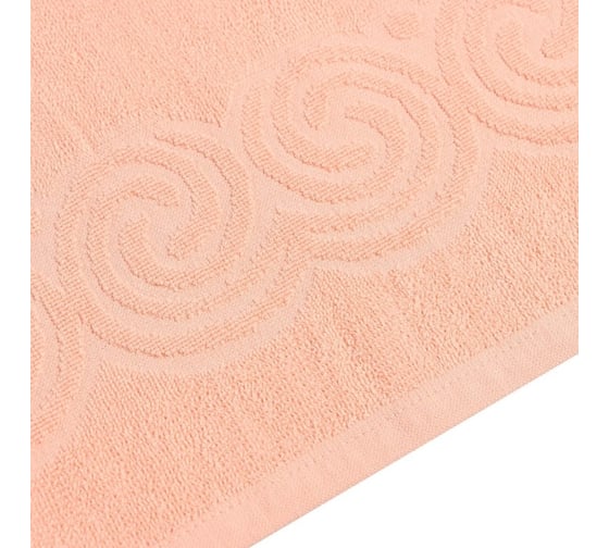 Полотенце махровое LoveLife Love Life Border 70x130 см, персиковый, 100% хлопок, 380 гр/м2 9097594