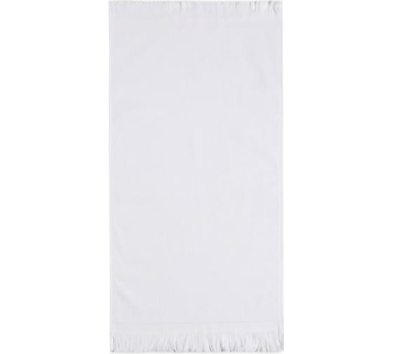 Полотенце махровое LoveLife Love Life Fringe 30x60 см, белый, 100% хлопок, 380 гр/м2 9097626 1