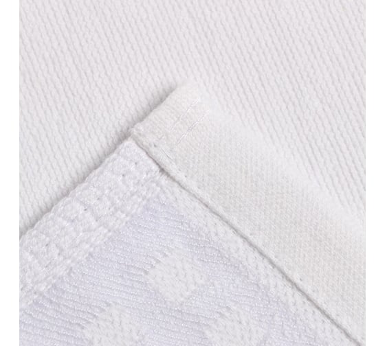 Полотенце махровое LoveLife Square 70x130 см, белый, 100% хлопок, 380 гр/м2 9097633