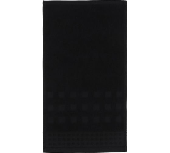 Полотенце махровое LoveLife Square 50x90 см, черный, 100% хлопок, 380 гр/м2 9097637