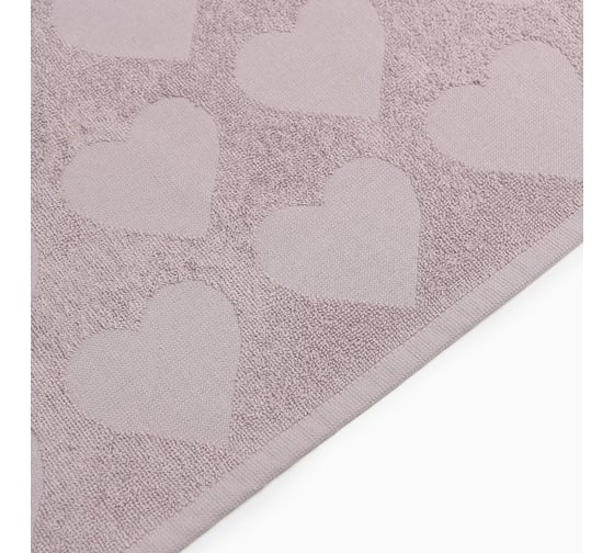 Полотенце махровое LoveLife Love Life Hearts 30x50 см, светло-розовый, 100% хлопок, 450 гр/м2 9415391