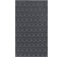 Полотенце махровое LoveLife Love Life Sculls 30x50 см, темно-серый, 100% хлопок, 450 гр/м2 9415382