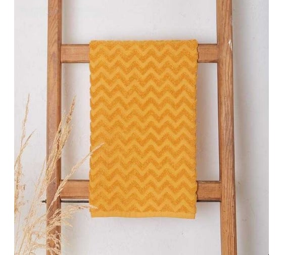 Полотенце махровое LoveLife Zig-Zag 50x90 см, горчичный, 100% хлопок, 360 гр/м2 5032628