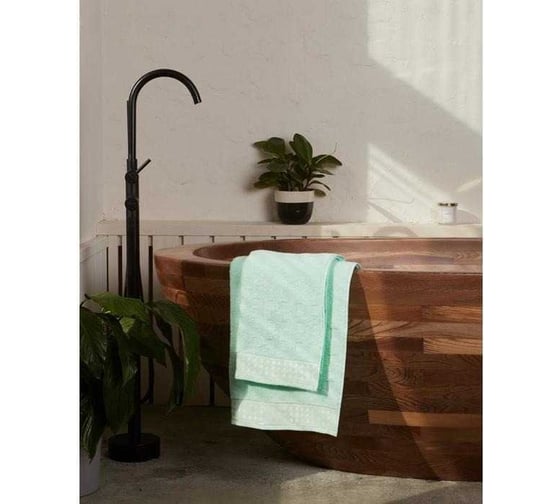 Полотенце махровое LoveLife Square 70x130 см, небесный, 100% хлопок, 360 гр/м2 5032093