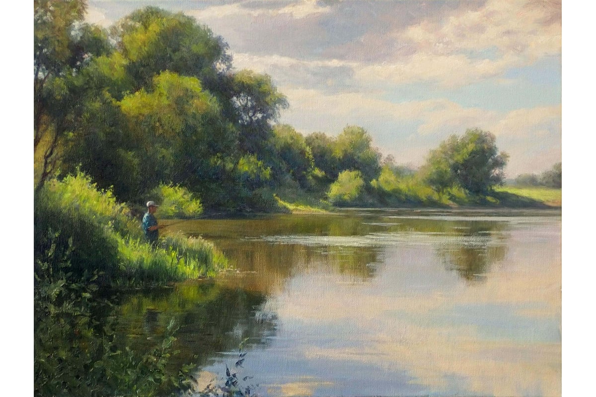 Картина Буревестник Русский пейзаж, Лемехова Игоря Лето на Ине 4070 ...