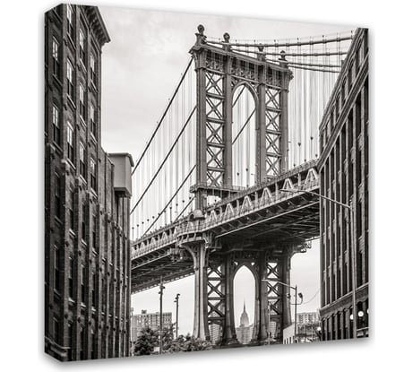 Картина на холсте Симфония Мост, 30x30 см 1-012