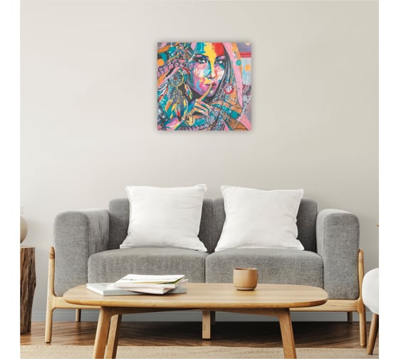 Картина на холсте Симфония Секрет, 40x40 см 1-033
