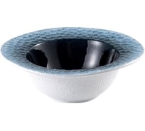 Тарелка Homium Валенсия, D18см, цвет белый/синий platebueno04