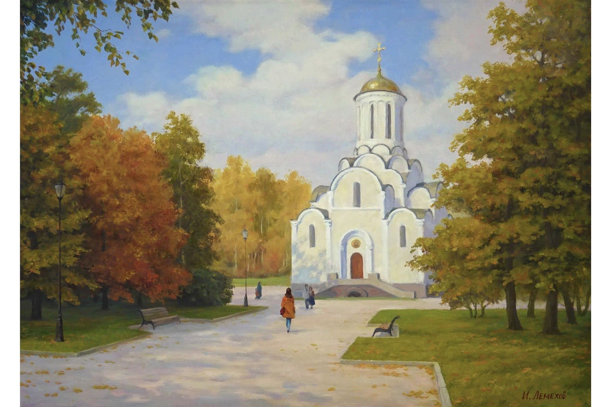 Картина Буревестник Русский пейзаж Картина Лемехова Игоря Храм ...