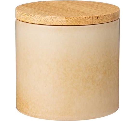 Банка для сыпучих продуктов Lefard 330 мл коллекция triangle collection цвет: кофе с молоком 191-233 1