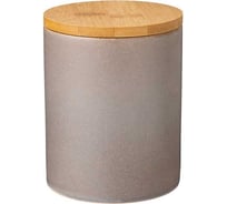 Банка для сыпучих продуктов Lefard 570 мл коллекция glaze collection цвет: серый меланж 191-234