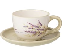 Чайная пара Agness душа прованса 15x7 см 220 мл 358-2049