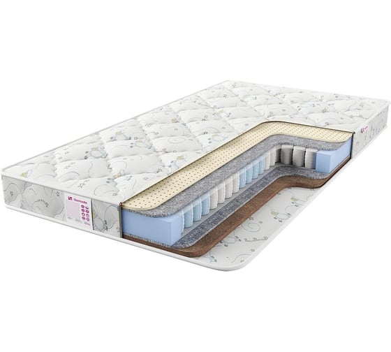 Детский матрас с независимыми пружинами Sontelle Juno Warm 70x200 S-KDS-JN-0-013-WM\25 1