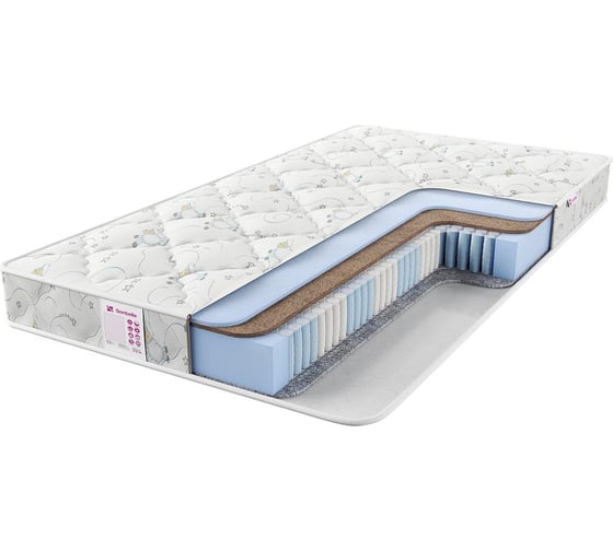Детский матрас с независимыми пружинами Sontelle Teeny Rosa 80x200 S-KDS-TN-0-016-RS\27 1