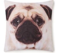 Подушка декоративная Этель Мопс 40x40 см, габардин, 100% полиэстер 10318108