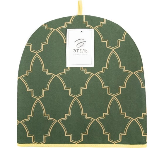Грелка на чайник Этель Gold ornament 28x28 см, 100% хлопок, саржа 190 г/м2 7321871 1