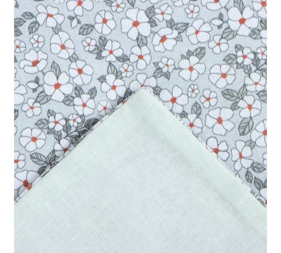 Комплект постельного белья Этель 1.5 спальное, Small flowers, 143х215 см, 150х214 см, 50х70 см - 2 шт., поплин 9946993