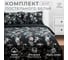 Комплект постельного белья Этель дуэт, Black flowers, 143х215 см - 2 шт., 214х240 см, 50х70 см - 2 шт., мако-сатин 114 г/м2 9947015 2