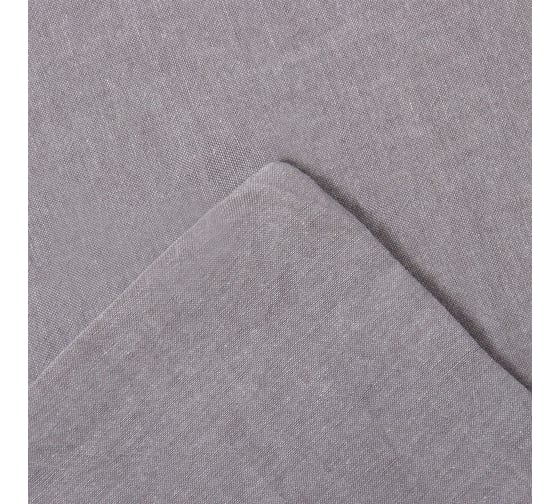 Комплект постельного белья Этель 2 спальное, Denim, 180х210 см, 220х240 см, 50х70 см - 2 шт., серый, 100% жатый хлопок, 140 г/м2 10245454