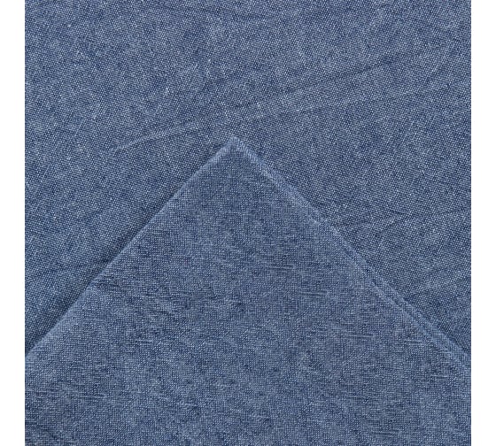 Комплект постельного белья Этель евро, Denim, 200х220 см, 220х240 см, 50х70 см - 2 шт., синий, 100% жатый хлопок, 140 г/м2 10245419