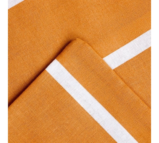Комплект постельного белья Этель дуэт, Mustard stripes, 143х215 см - 2 шт., 220х240 см,70х70 см - 2 шт., 100% хлопок, поплин 6632200