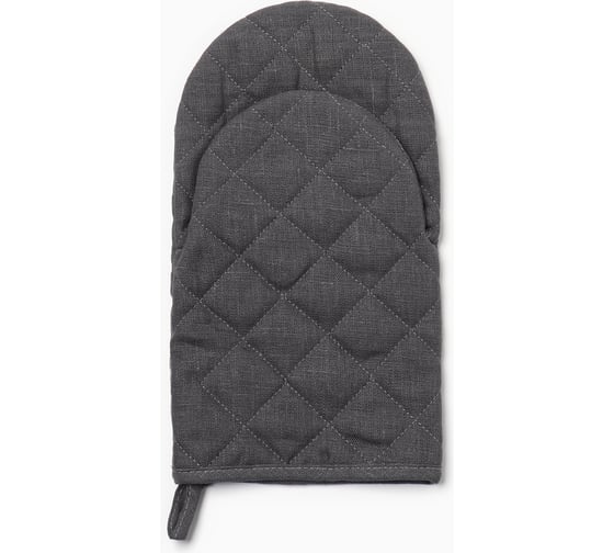 Варежка-прихватка Этель ECO light grey, 15x28 см, 100% лен, 245 г/м2 10245288 1