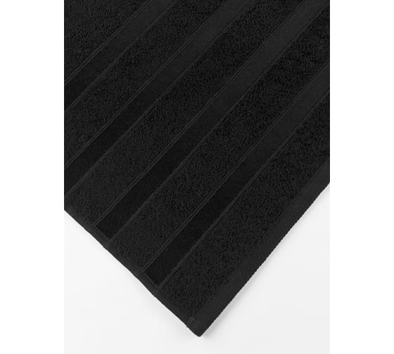 Полотенца махровые DIANA Авеню, цвет: Черный (30x50, 50x90, 70x140 см) ПМDА-Черн-30-50-70