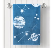 Полотенце Guten Morgen Ткань махровая, Галактика, Цвет: Голубой (50x90 см) ПМДГалГол-50-90