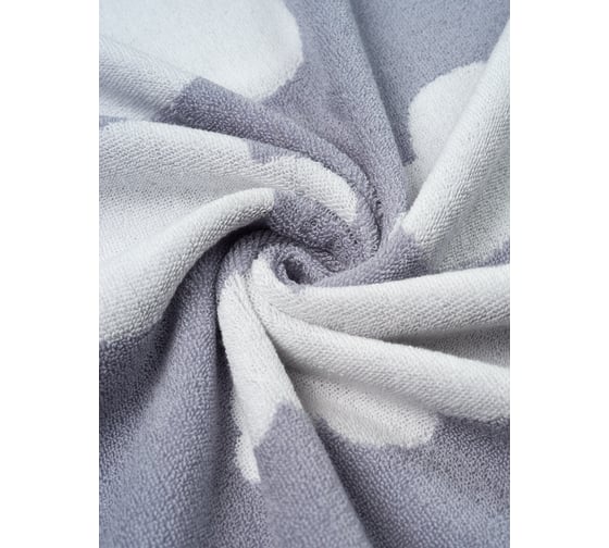 Полотенце Guten Morgen Ткань махровая, Коттон клауд, Цвет: Серый (70x130 см) ПМ-КклС-70-130