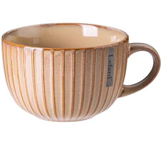 Кружка Lefard 580 мл stripe collection цвет: сливочный мал. уп. = 6 шт мин. партия 191-216