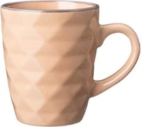 КРУЖКА Lefard 340 МЛ КОЛЛЕКЦИЯ МИРАЖ ЦВЕТ: КАКАО С МОЛОКОМ 191-185