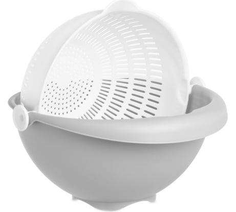 Дуршлаг HOBBY LIFE AQUA серый 21см вращающийся HL041312GR
