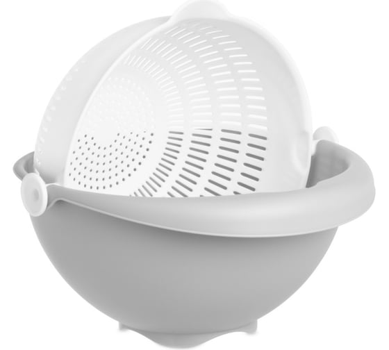 Дуршлаг HOBBY LIFE AQUA серый 21см вращающийся HL041312GR 1