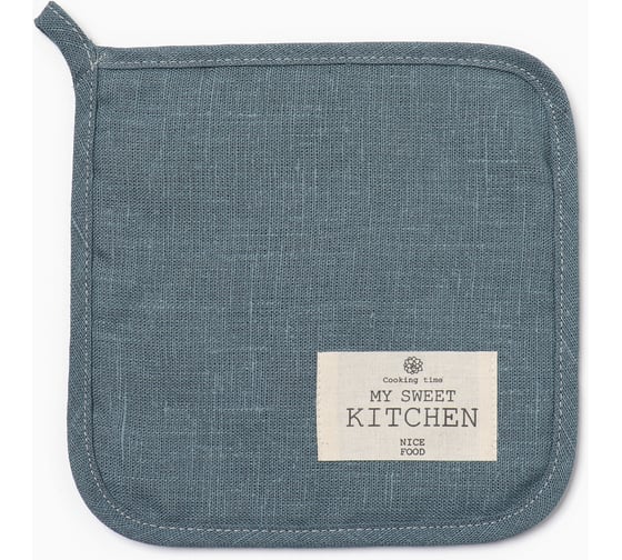 Прихватка Этель ECO turquoise, 19x19 см, 100% лен, 245 г/м2 10245285 1