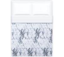 Покрывало LoveLife 1,5-спальное, White marble, 150х210±5 см, микрофайбер, 100% п/э 10205643