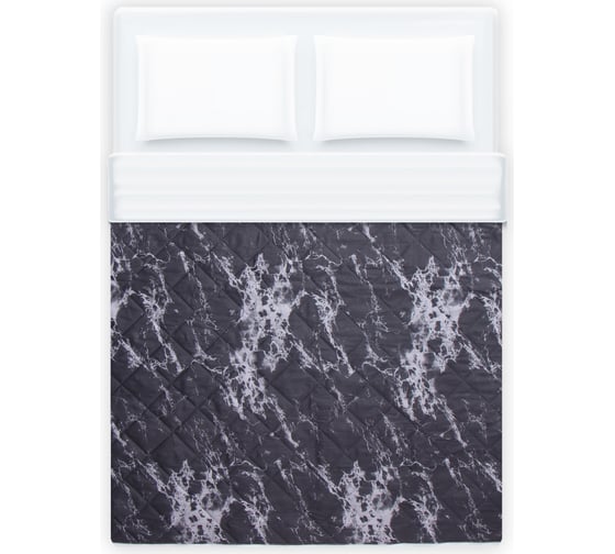 Покрывало LoveLife 1,5-спальное, Gray marble, 150х210±5 см, микрофайбер, 100% п/э 10205638