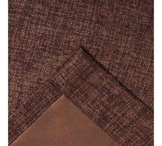 Штора портьерная Этель Natural 145х265 см, коричневый, рогожка/блэкаут, 275 г/м2 10181971