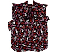 Комплект постельного белья Wenge 1.5 спальное, перкаль, Young, 70х70 см, 60122-1 Colored skulls 982623