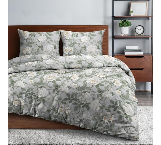 Комплект постельного белья Wenge 2 спальное, бязь, Basic, 70х70 см, 60150-1 Soft mist 998668 1