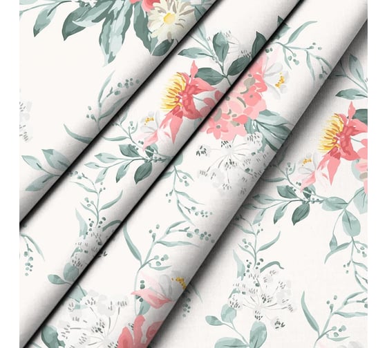 Комплект постельного белья Wenge 2 спальное, бязь, Basic, 70х70 см, 60076-1 Flower garden 989405