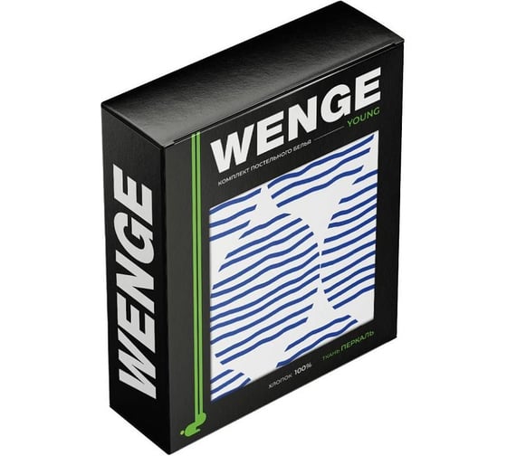 Комплект постельного белья Wenge 2 спальное, перкаль, Young, 70х70 см, 60120-1 In the waves 982629