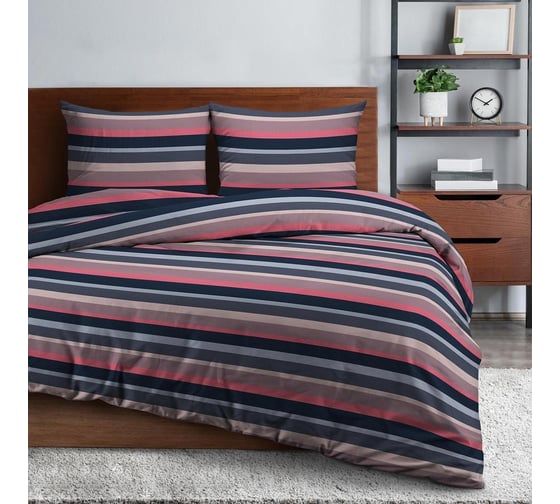 Комплект постельного белья Wenge семейный, бязь, Basic, 70х70 см, 60152-1 Stripes 989408