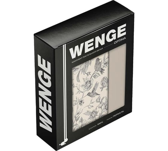 Комплект постельного белья Wenge семейный, перкаль, Optima, 70х70 см, 60055-1/15218-11 Lyricism 955822